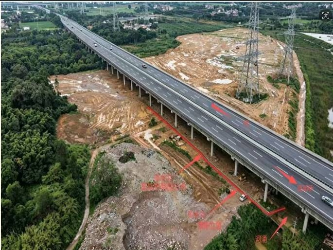 出租广州市黄埔区广河高速K24+600萝岗2号大桥桥下场地